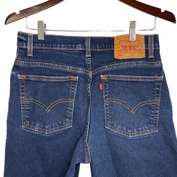 Vintage Levis 550 Dark Wash High Rise Tapered Jeans - Picture 4 of 15